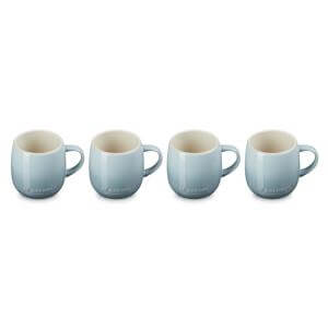 Le Creuset Stoneware Set of 4 U Mugs Sea Salt